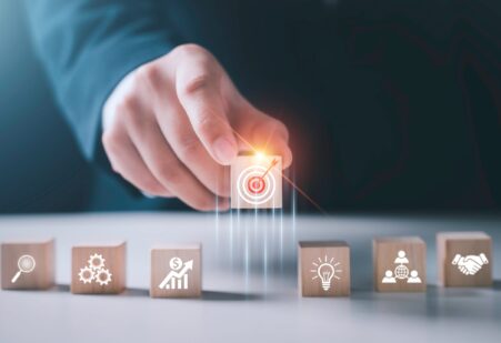 Visualisatie van on target gaan – resultaatgericht werken en commerciële doelen behalen in technische B2B